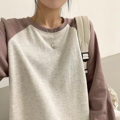 Vintage Raglan Long Sleeve Preppy Tee