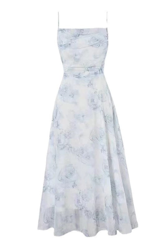 Chiffon floral slip dress - fairypeony