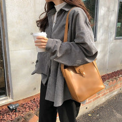 Womens Long Sleeve Loose Fit Shirt