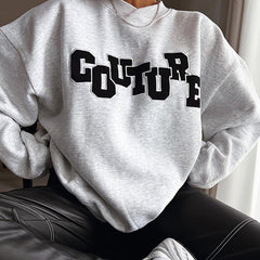 New Loose Fashion Casual All-matching Slim Fit Sweater - fairypeony