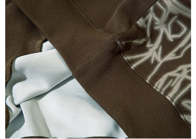 Pink Graffiti Couple Oversized Hoodie - fairypeony