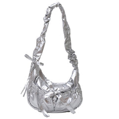 Aesthetic Bow Knot Stitching Shoulder Bag