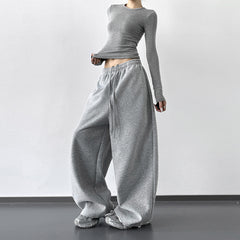Women's High-Waisted Wide-Leg Sweatpants