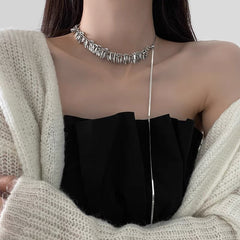 Irregular Long Pearl Necklace
