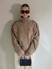 Casual loose-fitting jacket coat