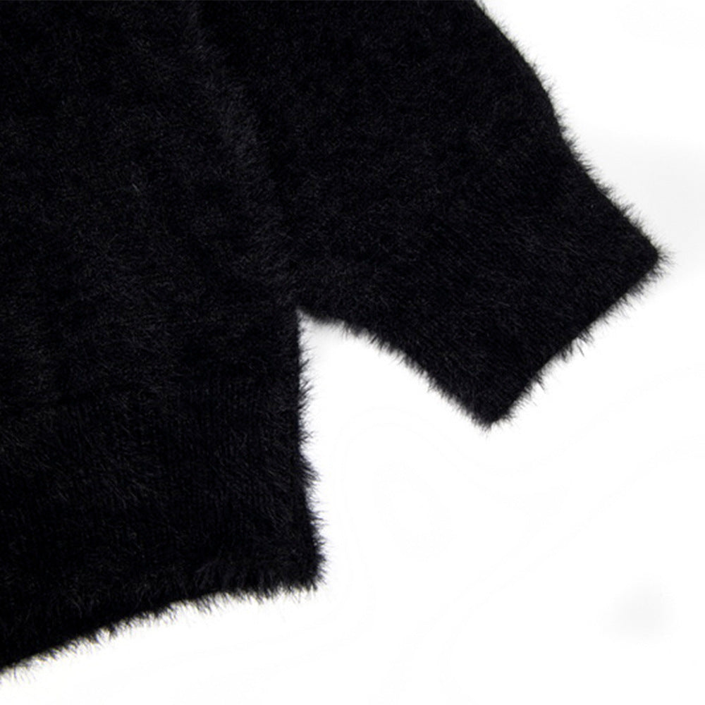 Spider Print Loose Sweater - fairypeony