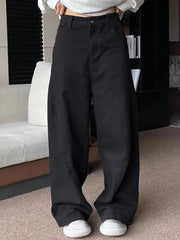 Vintage Black Wide Leg Baggy Jeans