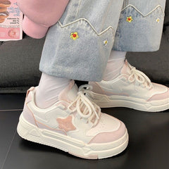 Pastel Color Block Star Sneakers