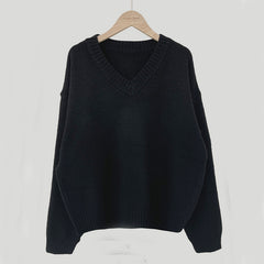 V-Neck Pullover Dark Academia Sweater