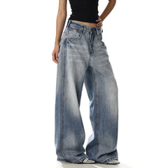 Cotton denim trousers