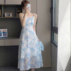 Chiffon floral slip dress - fairypeony