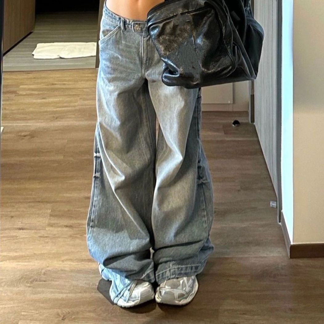 Vintage Straight Loose Boyfriend Jeans - fairypeony