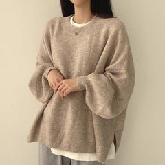 Round Neck Oversized Pullover Sweater
