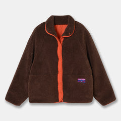 Aesthetic Lamb Wool Patchwork Jacket