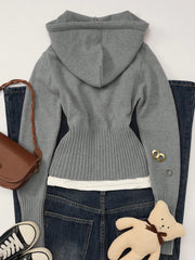 Summer Style Gray Knitted Cardigan