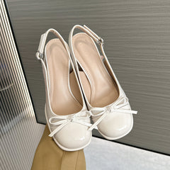 Aesthetic Chunky Heel Mary Jane Sandals