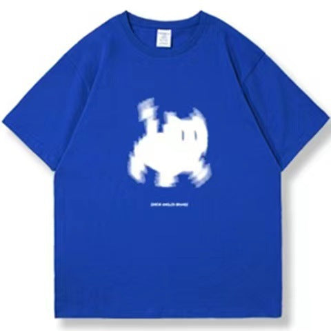 Aesthetic Black Cat Print Oversized T-shirt - fairypeony