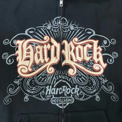 Hard Rock Graphic Zip Up Hoodie - fairypeony