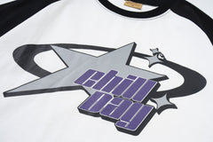 Star Graphic Raglan Short Sleeve Oversized Tee - fairypeony