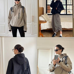 Waterproof Hooded Outdoor Jacket - fairypeony