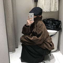 Vintage Oversized Suede Jacket