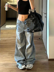 Vintage Straight Loose Boyfriend Jeans - fairypeony