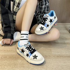 Skater Girl Aesthetic Star Sneakers
