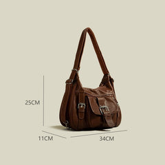 Vintage Pu Leather Y2K Crossbody Bag