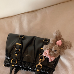 Vintage Aesthetic Pu Leather Crossbody Bag - fairypeony