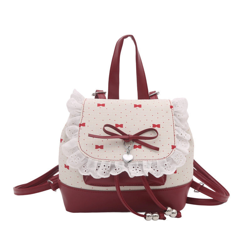 Bowknot Travel Backpack for Women - fairypeony