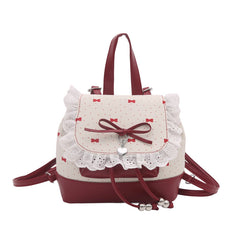 Bowknot Travel Backpack for Women - fairypeony