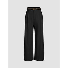 Women's Solid-Color Suit Pants - fairypeony