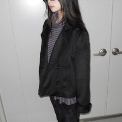 Womens Double Breasted Wool Coat