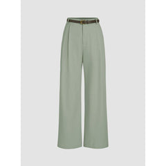 Women's Solid-Color Suit Pants - fairypeony