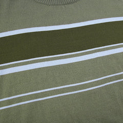 Patchwork Striped Knit Sweater - fairypeony