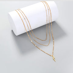 Simple Niche Design Multi-layer Necklace, , women clothing, simple-niche-design-multi-layer-necklace, , fairypeony