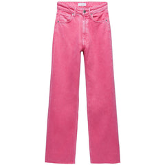 High-waist All-match Straight-leg Mopping Pants, , women clothing, high-waist-all-match-straight-leg-mopping-pants, , fairypeony