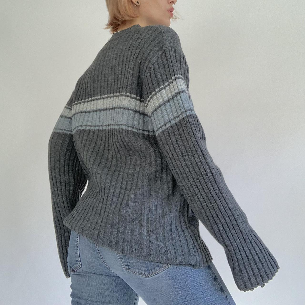 Striped Ribbed Downtown Sweater - fairypeony