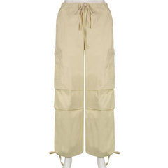 Drawstring Y2K Baggy Parachute Pants, , women clothing, drawstring-y2k-baggy-parachute-pants, , fairypeony