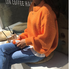 Candy Colors Sweater, , women clothing, candy-colors-sweater, blue, greeen, orange, red, white, yellow, fairypeony