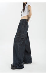 Vintage Punk Baggy Cargo Jeans - fairypeony