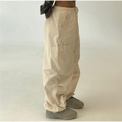 Drawstring Y2K Baggy Parachute Pants, , women clothing, drawstring-y2k-baggy-parachute-pants, , fairypeony