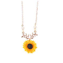 Pearl Sun Flower Necklace, , women clothing, pearl-sun-flower-necklace, , fairypeony