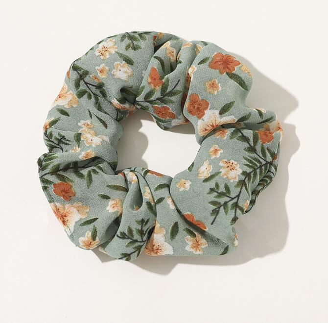 Vintage Floral Large Intestine Circle Hair Tie, , women clothing, vintage-floral-large-intestine-circle-hair-tie, , fairypeony