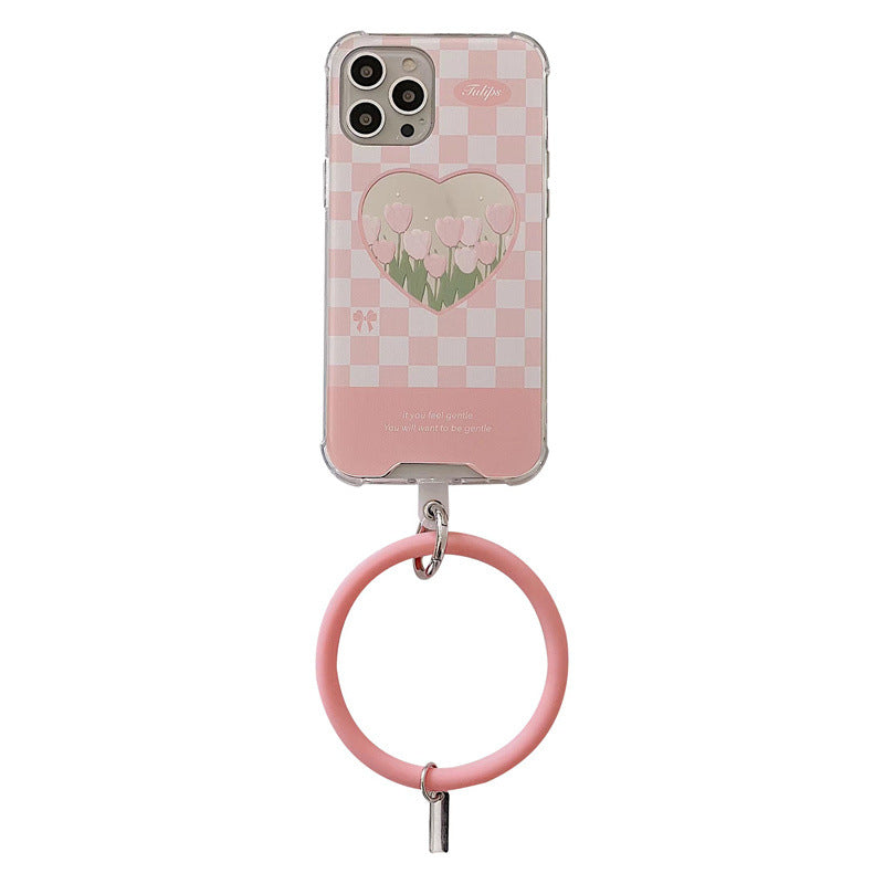 Mirror Flower Bracelet Phone Case, , women clothing, mirror-flower-bracelet-phone-case, floral, fairypeony