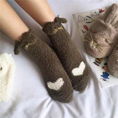 middle tube socks keep warm and thick, , women clothing, middle-tube-socks-keep-warm-and-thick, , fairypeony