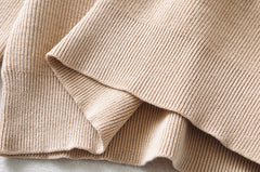 Polo Neck Button Striped Sweater, , women clothing, polo-neck-button-striped-sweater, , fairypeony