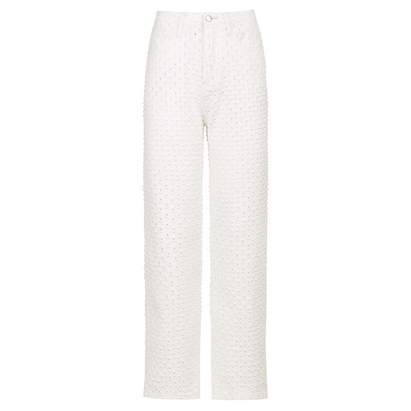 Ripped Texture Jeans Wide-Leg Pants, , women clothing, ripped-texture-jeans-wide-leg-pants, , fairypeony