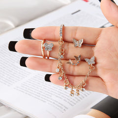 Mini Fashion Star Moon Butterfly Studs Earrings, , women clothing, mini-fashion-star-moon-butterfly-studs-earrings, , fairypeony