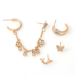 Mini Fashion Star Moon Butterfly Studs Earrings, , women clothing, mini-fashion-star-moon-butterfly-studs-earrings, , fairypeony